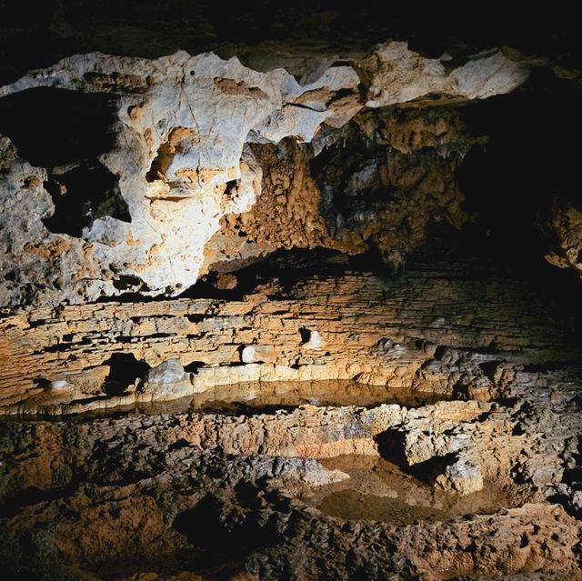 Witness the magnificient limestone formation at Gosu Cave