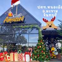 🎄คาเฟ่อเมซอน ปตท.หนองอ้อ อ.มะขาม จันทบุรี 