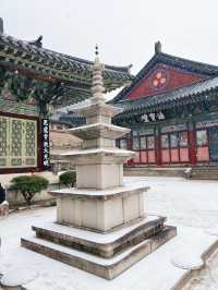 경남 합천 여행 눈오는 겨울 해인사 