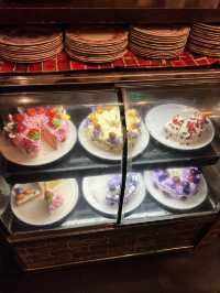Pretty high tea at Cafe Acorite🐰💜