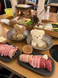 Adorable and Delicious Shabu-Shabu at Kumachan Onsen