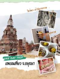 แพลนเที่ยวอยุธยา ฉบับ 1 DAY TRIP 🌳