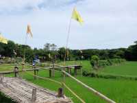 ขัวแตะ สะพานบุญไม้ไผ่วัดพระธาตุสันดอน ลำปาง