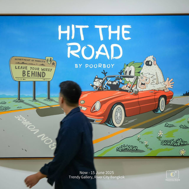 ไปชมนิทรรศการ HIT THE ROAD กันครับ 