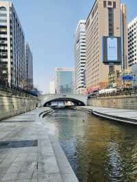 A beautiful river in Cheonggyecheon