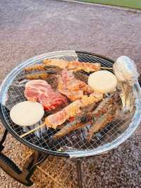 야외 글램핑 즐기며 도심속 캠핑 고기집 밤부바베큐🐮🔥
