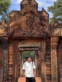 💗 Carved in Pink: The Delicate Beauty of Banteay Srei