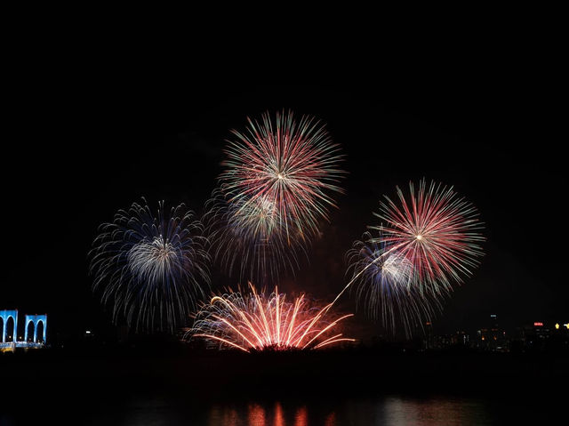 Tower Shines Bright✨  Austria's Pyrotechnic Symphony Over Macau