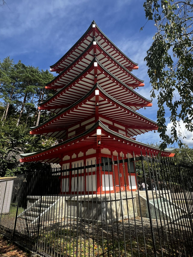 Chureito pagoda in front of Mountain Fuji 🌄🌄🌄