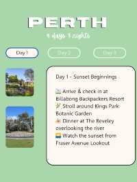 Perth Dream Trip🌅 : 4days itinerary 