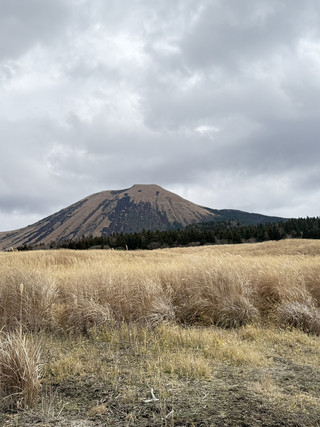 Visit Mount Aso, the active volcano