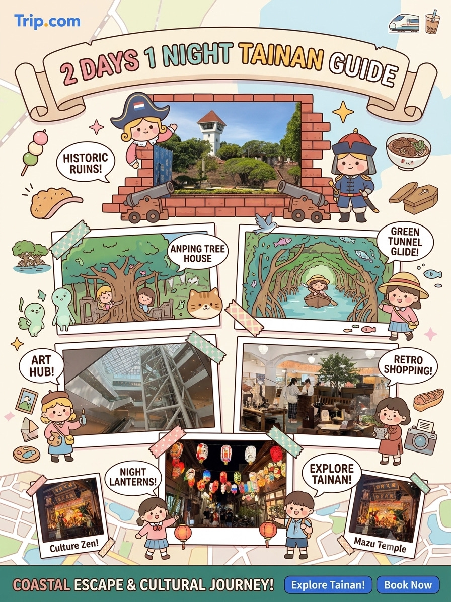 2 Days 1 Night in Tainan Guide ❤️