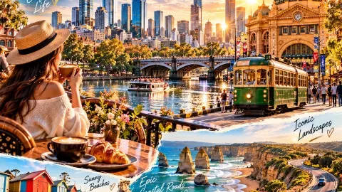 メルボルンを巡る7日間：都会の輝き、グレート・オーシャン・ロード、そして夕暮れの絶景へ。 — traveler post in メルボルン