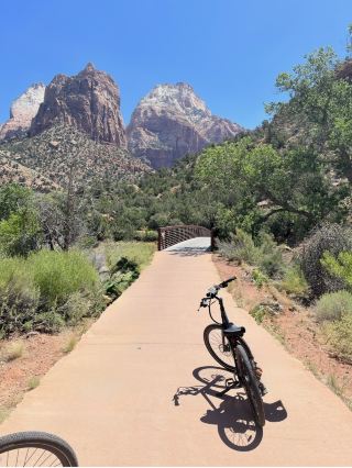 The Coolest Way to Explore Zion National Park in Summer: Wind, Red Rocks, and the Freedom of Two Wheels.