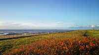 England's stunning beach, Crosby Beach in late autumn.