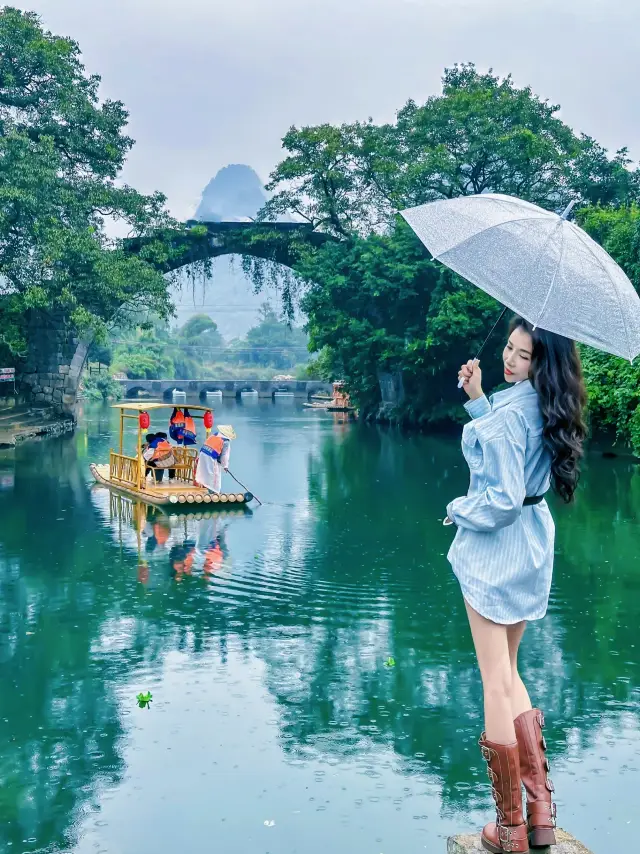 The only stone bridge in Yangshuo that I want to go to countless times