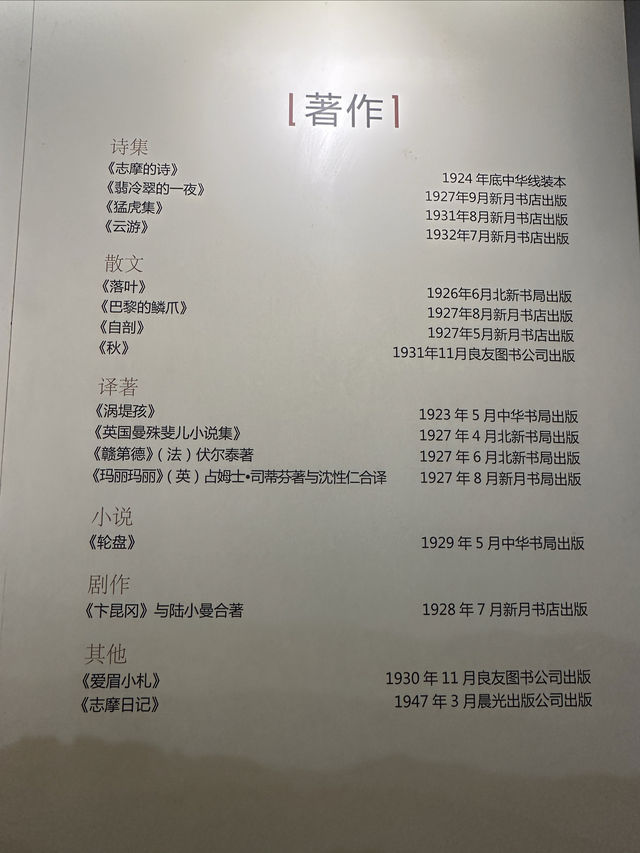 徐志摩故居。