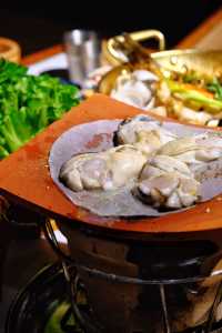 在新會浪漫江邊看日落吃瓦片烤肉～