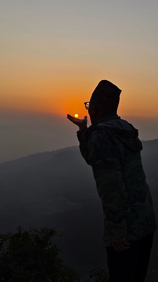 我搵到可以瞓喺床度睇雪山嘅地方