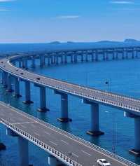 來到大連跨海大橋感受海風～