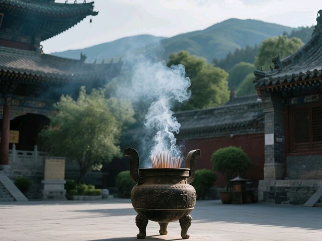 佛國秋色五台山，飛流直下的瀑布