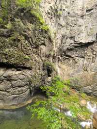 八泉峽｜落日為印，蓋在山水的落款處
