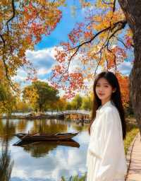 南京賞秋必去！莫愁湖烏桕紅了錯過再等一年