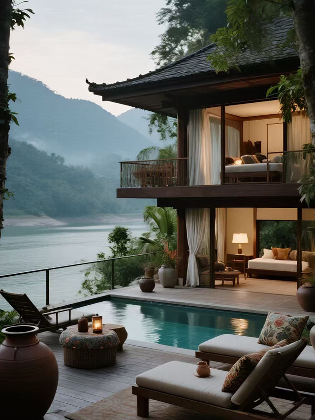 版納12月親子遊！雨林江景villa太治癒