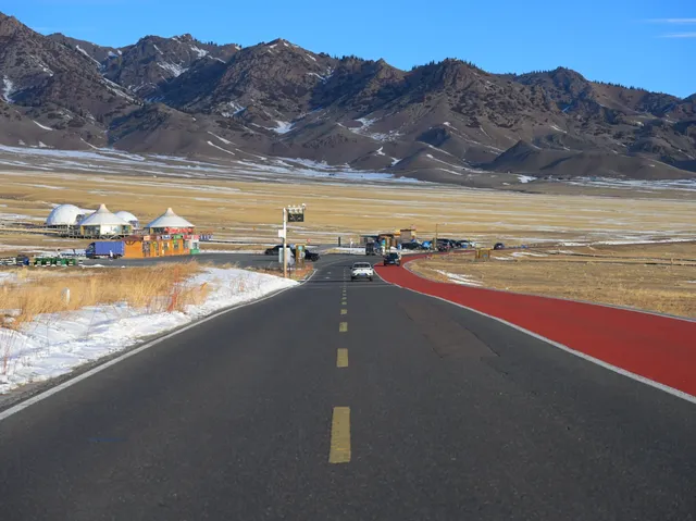 賽里木湖粉調彩霞時刻及拍攝位置