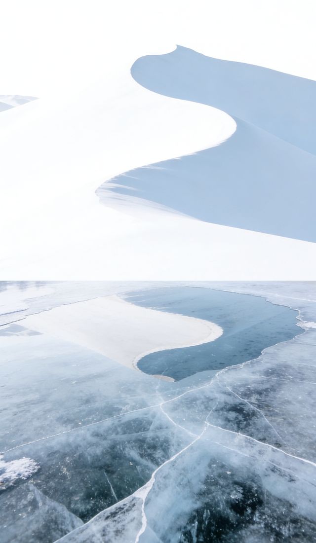 避開人潮!冬日鳴沙山月牙泉,獨享一片銀白秘境 避開人潮!冬日鳴沙山月牙泉,獨享一片銀白秘境
