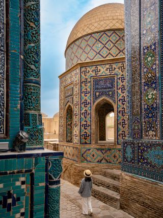 If blue has a hometown, it must be Samarkand