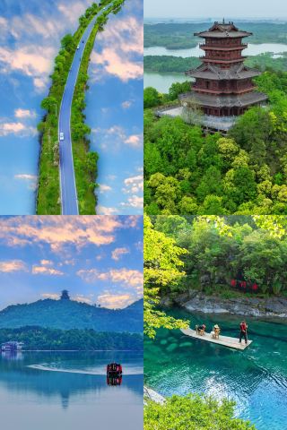 Yue Fei really didn’t lie to me | The sky road over the lake here is stunning