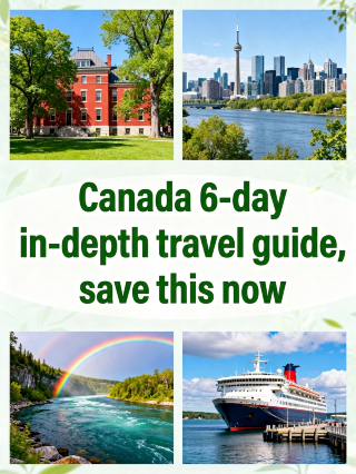 This 6-day Canada travel guide is all you need