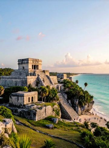 In Cancun's dry season, the sea is blue and the cenote water is refreshingly cool