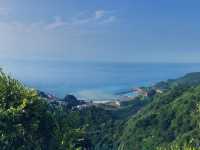 俯瞰陰陽海和雞籠山的壯麗景色