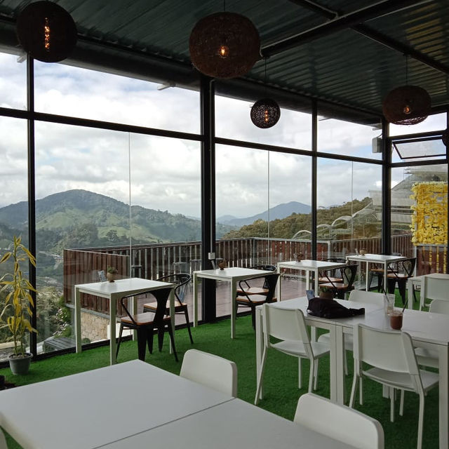 A sip of coffee on top of the hill!