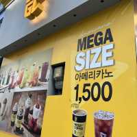 【韓国ソウル・乙支路】メガサイズのドリンクがお手頃価格「MEGA COFFEE 乙支路入口店」