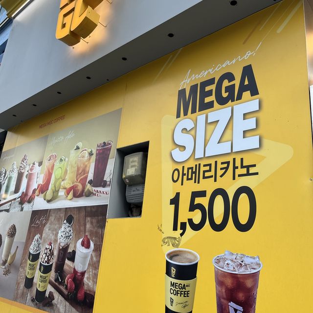 【韓国ソウル・乙支路】メガサイズのドリンクがお手頃価格「MEGA COFFEE 乙支路入口店」