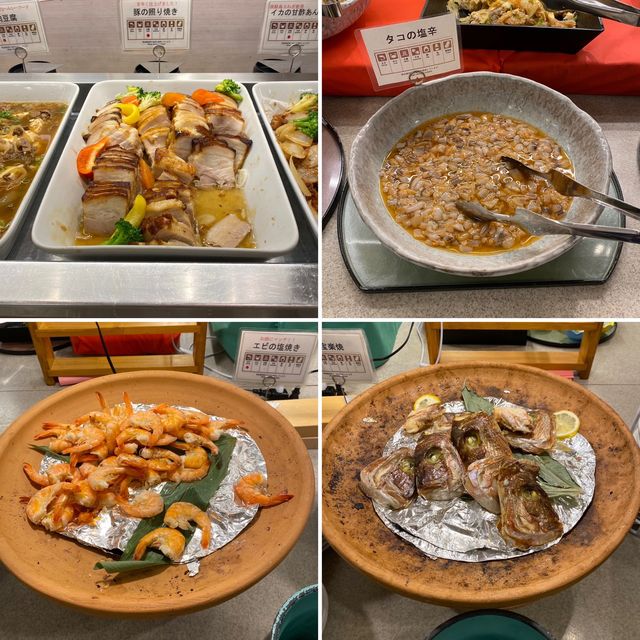 海幸三昧バイキングに感動！玉ねぎ！カンパチ！天ぷら！朝食も素晴らしい！休暇村南淡路の食事が至福でした【食事編】