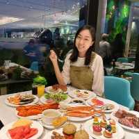 【 在璀璨夜景下品嚐「芝」味菇饌·海鮮自助晚餐 】
