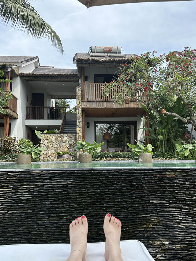야외뷰 반신욕 즐기기 좋은 리조트 in Hoian