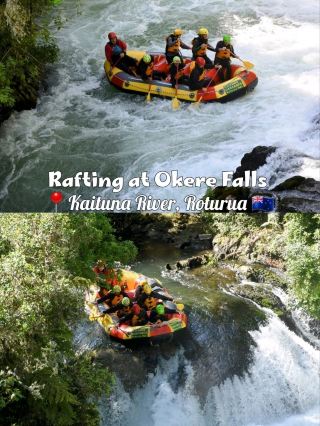 🇳🇿 Rafting at Okere Falls 📍 Rotorua