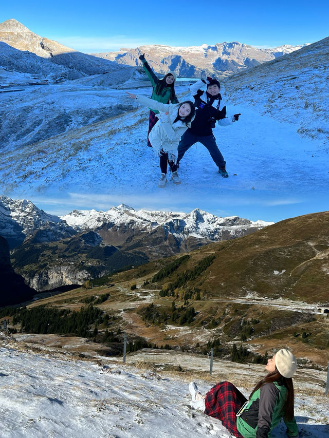 Fallboden Lake: A Snowy Alpine Adventure from Kleine Scheidegg