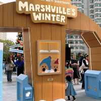 🎏香港東涌東薈城🎄聖誕戶外市集❄️Marshville戶外滑雪樂園