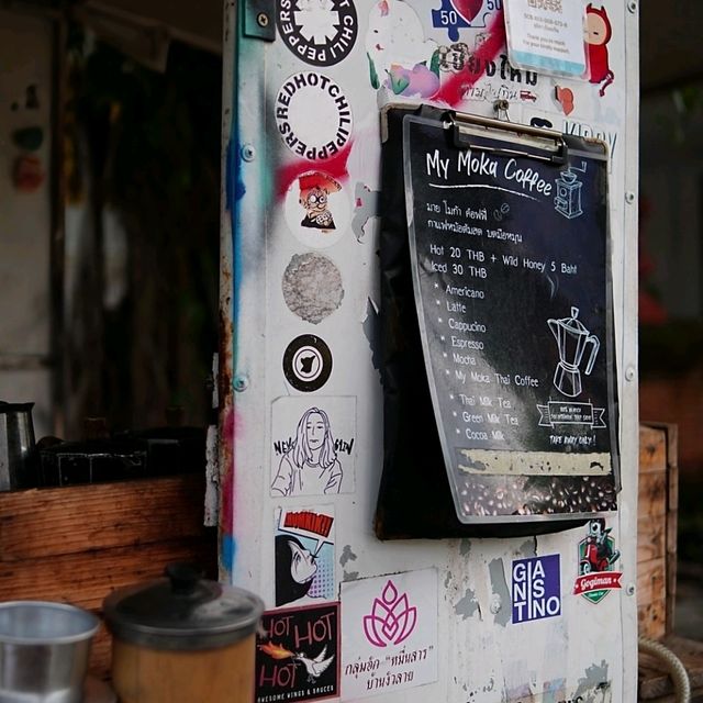 泰國清邁_กาแฟหม้อต้มของฉัน My moka coffee_樹下胖卡咖啡車