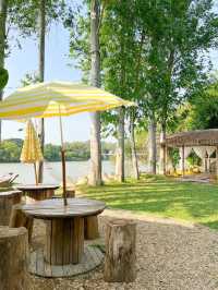 ร้านคาเฟ่ริมน้ำแม่กลอง 🌿🌳 High River Café