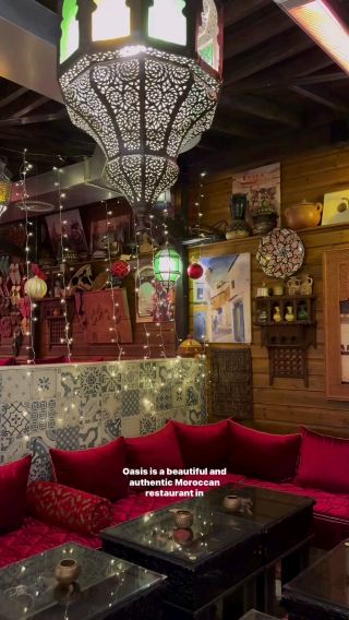 @oasisloungelondon it a stunning and authentic Moroccan restaurant in London 🇲🇦❤️