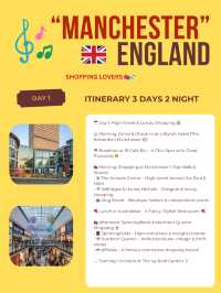 Manchester 3 days itinerary 🏛️