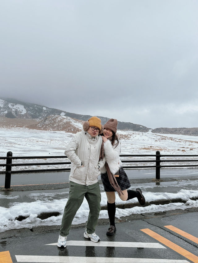 熊本阿蘇火山・草千里 狂風暴雪中的震撼體驗