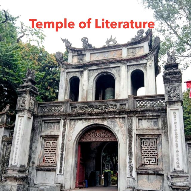 วัดที่ใหญ่ที่สุดในHanoi "Temple of Litrrature"